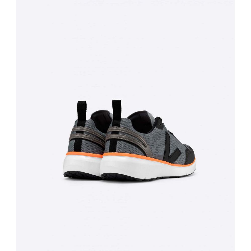 Veja CONDOR 2 ALVEOMESH Schoenen Dames Black/Orange | BE 490JPQ